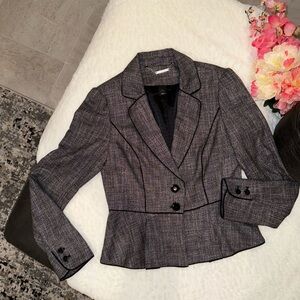 White House Black Market Charcoal Blazer Size 2